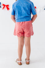 Load image into Gallery viewer, RED | Scallop Shorts