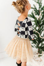 Load image into Gallery viewer, Checkered Bow | CROPPED Bow Back Long Sleeve Top
