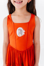 Moana (KIDS) | Burnt Orange Mesh DRESS