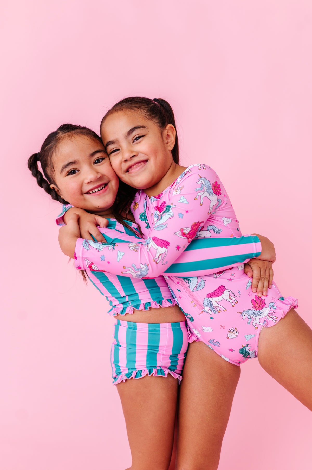 Cabanna Stripes | 1/4th ZIP RASHGUARD 2-PIECE