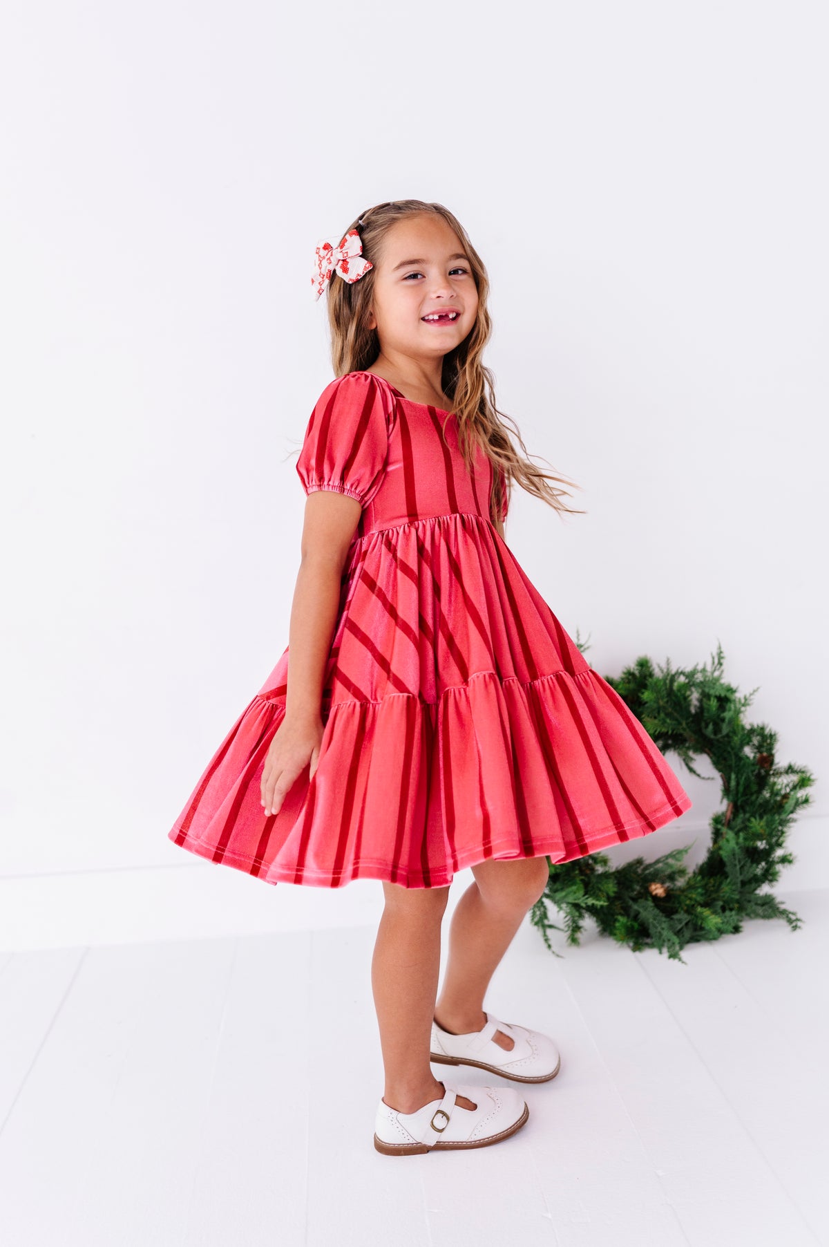 Candy Cane Lane | Velvet Twirl Dress