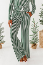 Load image into Gallery viewer, Green Stripes | Women’s PJ PANTS