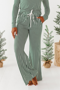 Green Stripes | Women’s PJ PANTS