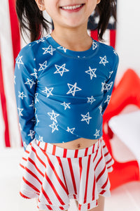 Stars + Stripes | Skirted Rashguard TWO-PIECE