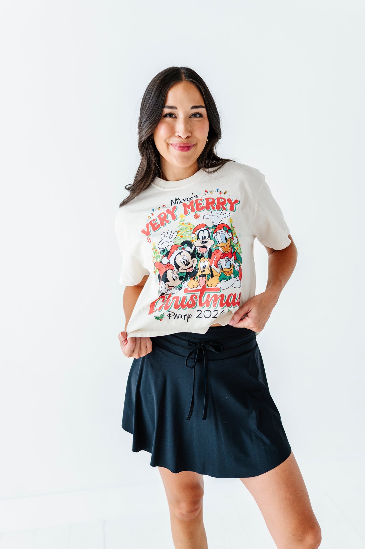 Very Merry Christmas Party | ADULT Cream *CROP TEE!*