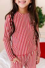 Load image into Gallery viewer, Red Stripes | GIRLS WIDE-LEG SET