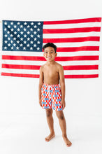 Load image into Gallery viewer, USA Check | BOYS Swim Shorts