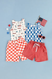 Red Check | BOYS Shorts
