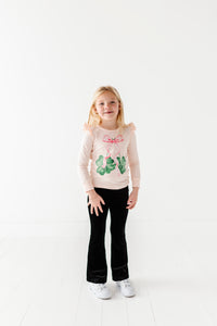 Shamrock Cherries | Pink Ruffle Long Sleeve