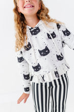 Load image into Gallery viewer, Black Cat Magic | Ruffle Hoodie