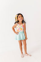 Fruity Floral | Ribbed Tank