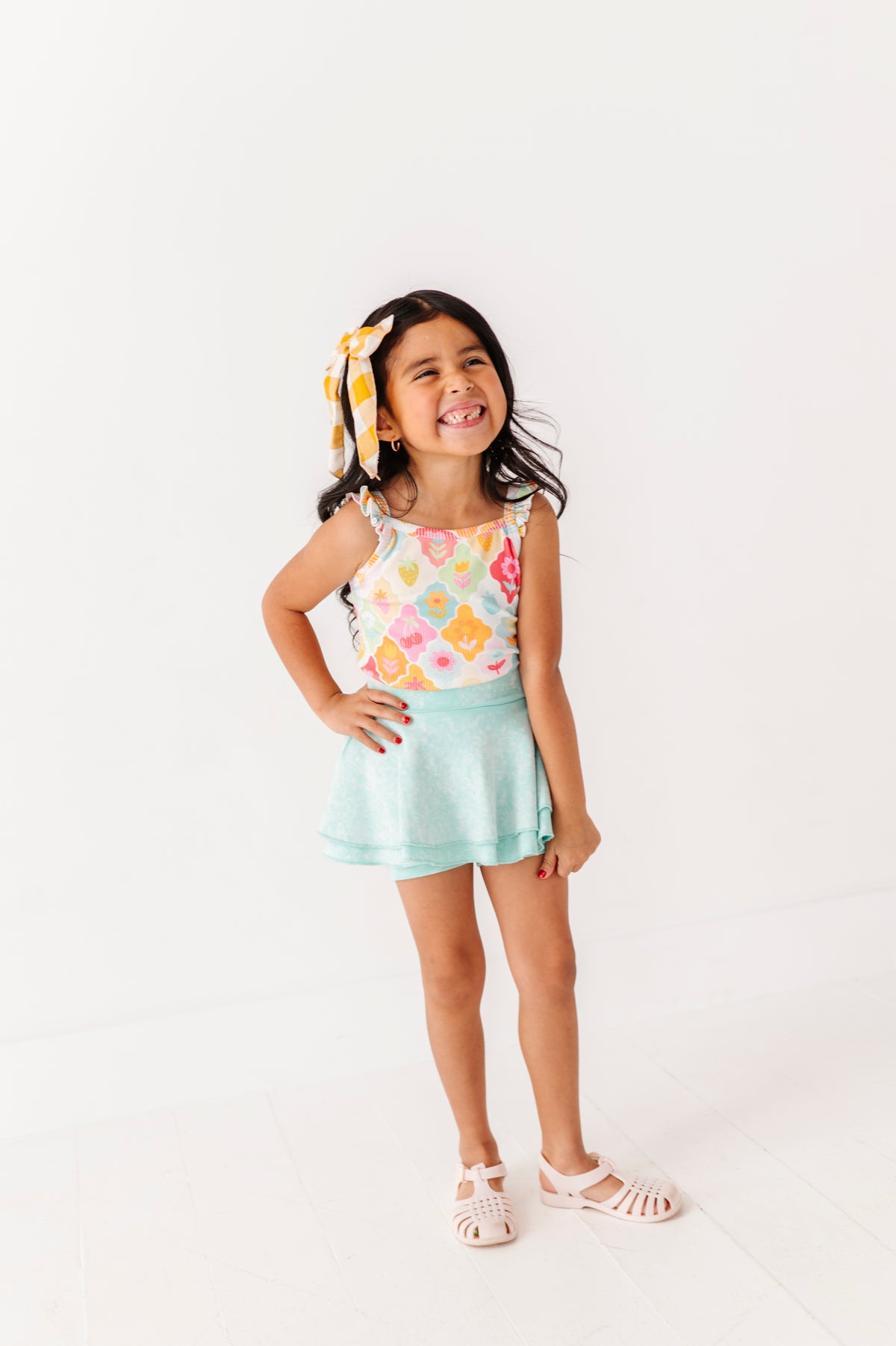 Fruity Floral | Ribbed Tank