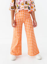 Load image into Gallery viewer, Peach Patch Plaid | Wide-Leg Pants
