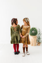 Load image into Gallery viewer, Carmel | Velvet Bow Back Dress