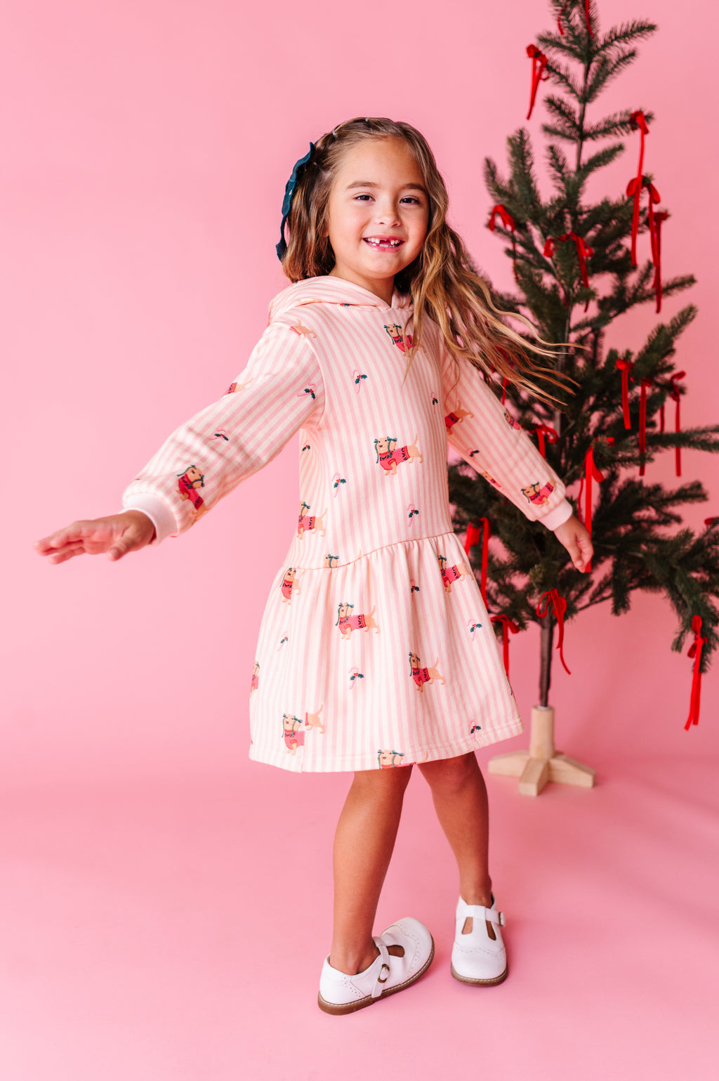 Doxie Holiday | Hoodie Sweatshirt Dress