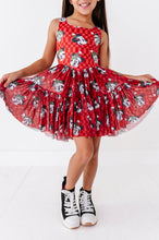 Load image into Gallery viewer, Minnie's Holly Check | KIDS Mesh Dress