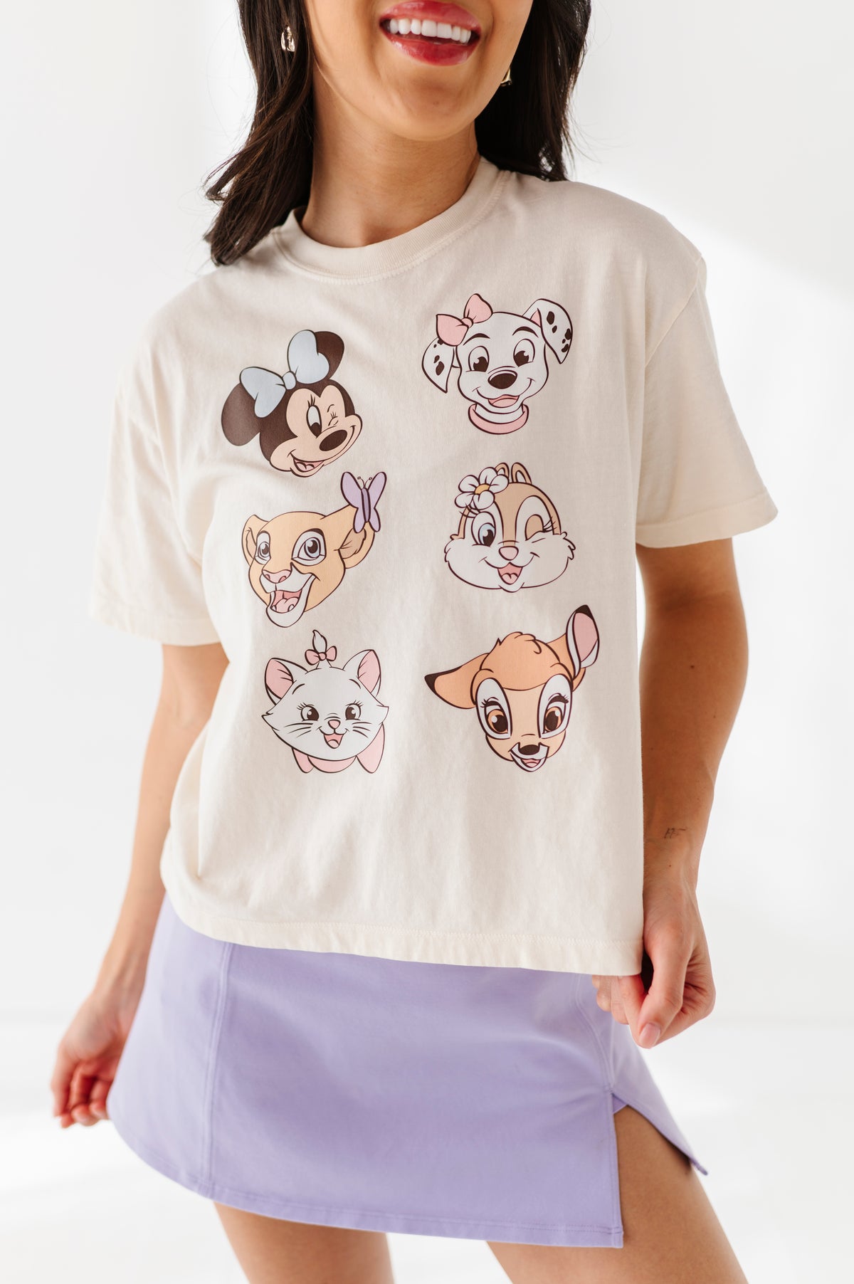 GIRL GANG CROPPED | CREAM ADULT TEE