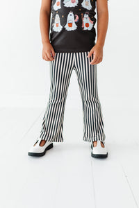 Vertical Black + White Stripe | RIB FLARES (10 yrs ONLY left)