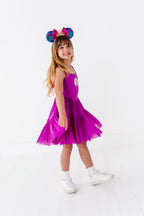 Ana (KIDS) | Raspberry Mesh DRESS