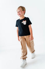 Load image into Gallery viewer, Monochrome Santa Mickey | KIDS BLACK TEE