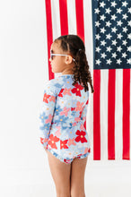 Load image into Gallery viewer, Freedom Floral | 1/4th Rashguard TWO-PIECE