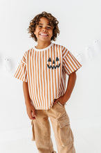 Load image into Gallery viewer, Jack-O-Lantern | Rust Stripe Boxy Tee