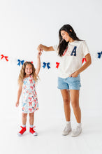 Load image into Gallery viewer, Red, White + BOWS | Tennis Dress