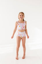 Load image into Gallery viewer, Painted Dotty: Ruffle Bandeau TWO-PIECE