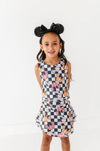 Checkered Minnie Pumpkins | KIDS Activewear SET