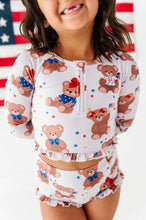 Load image into Gallery viewer, Liberty Bears | 1/4th Zip Rashguard 2-Piece