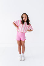 Load image into Gallery viewer, Cotton Candy Stripe | Boxy Crop