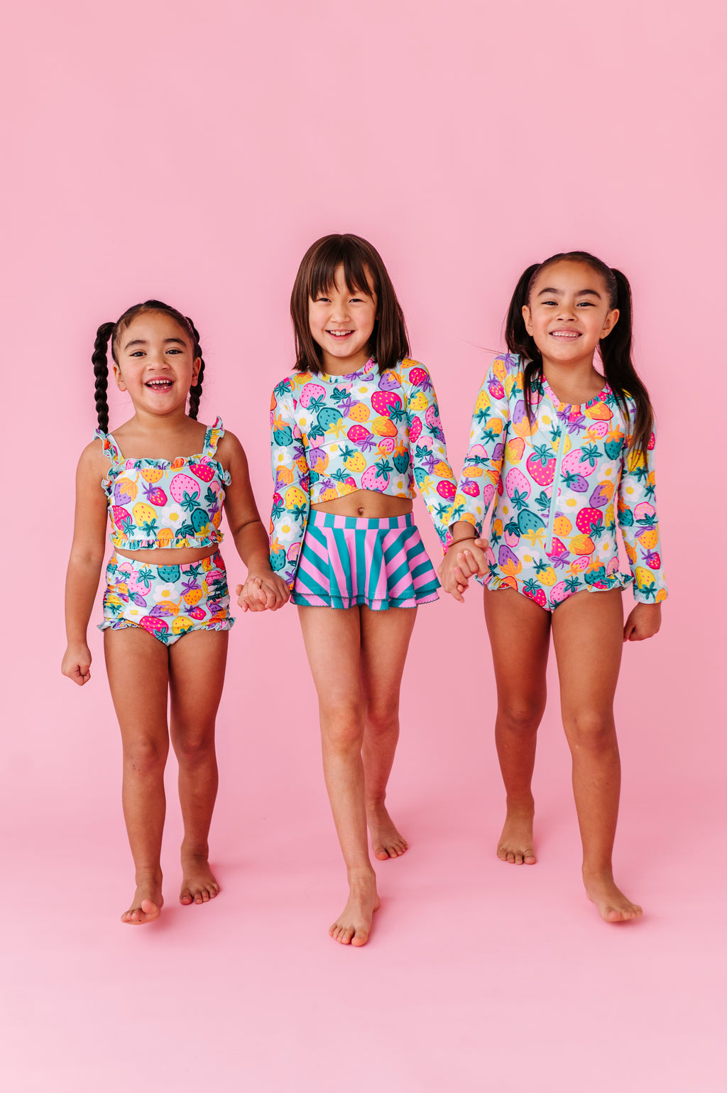 Sweet Strawberry | BANDEAU RUFFLE 2-PIECE