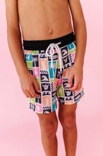 Load image into Gallery viewer, Surfside Stamps | BOYS SWIM SHORTS