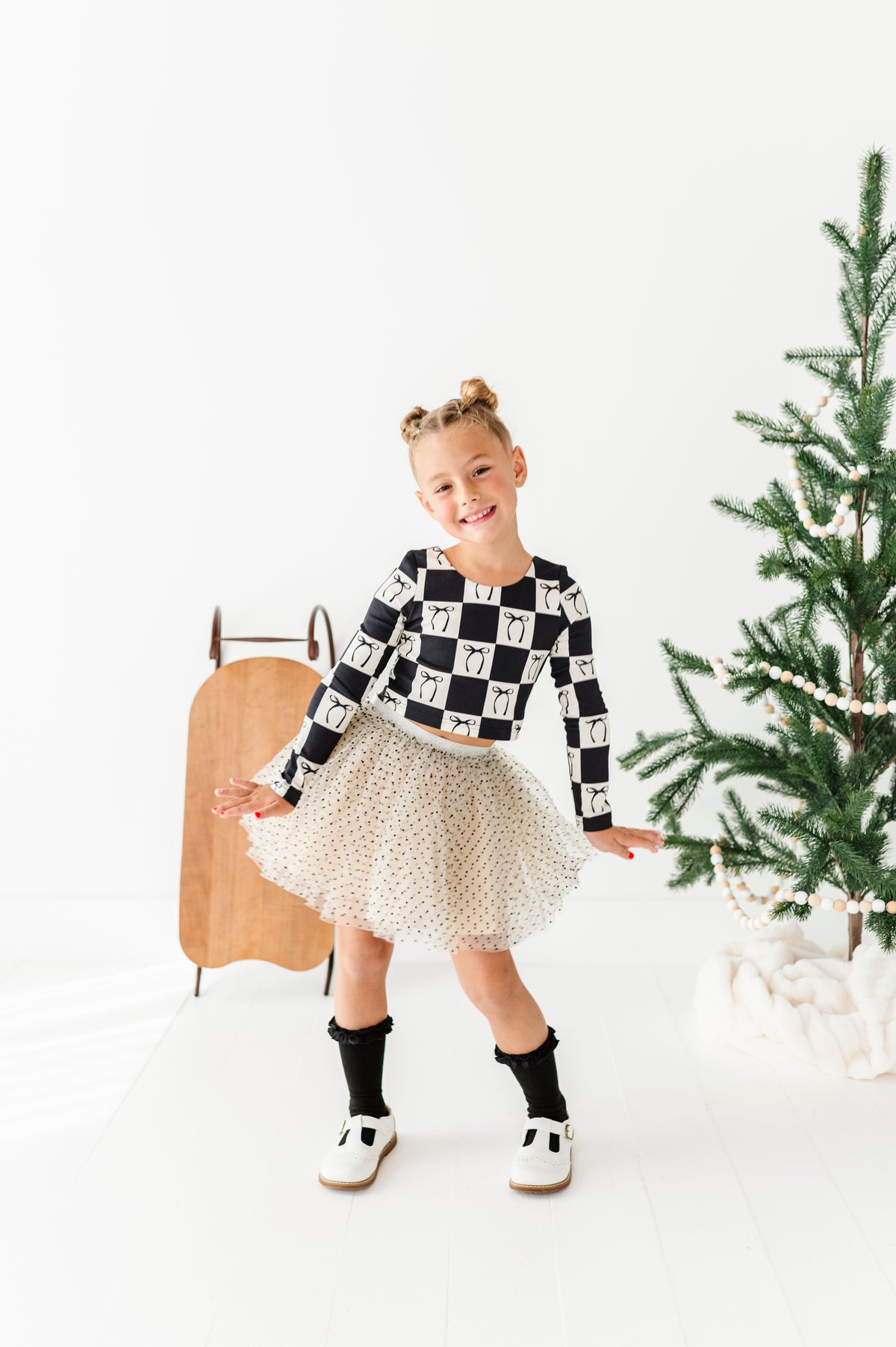 Cream + Dottie | MESH Skort