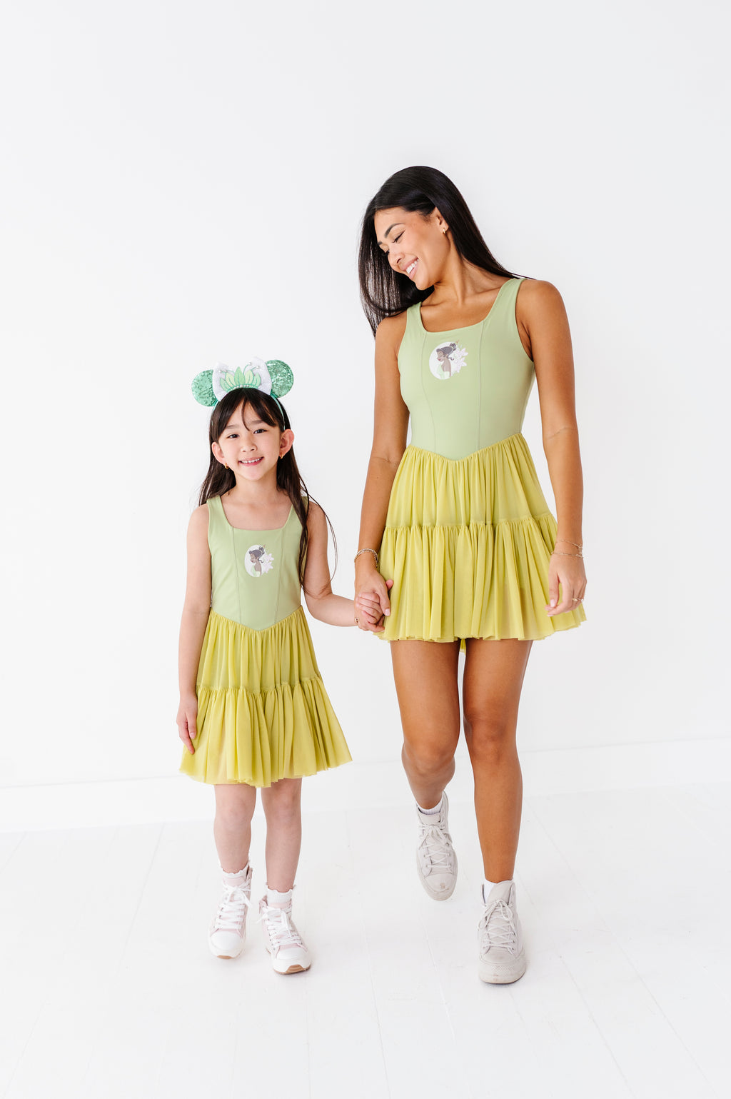Tiana (KIDS) | Pistachio Mesh DRESS