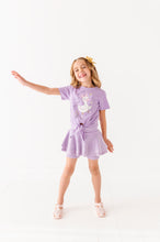 Load image into Gallery viewer, Silly Goose | Purple Vintage Front-Tie Tee