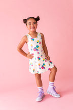 Sugar Berry | Twisty Back Active Dress (with shorts!)