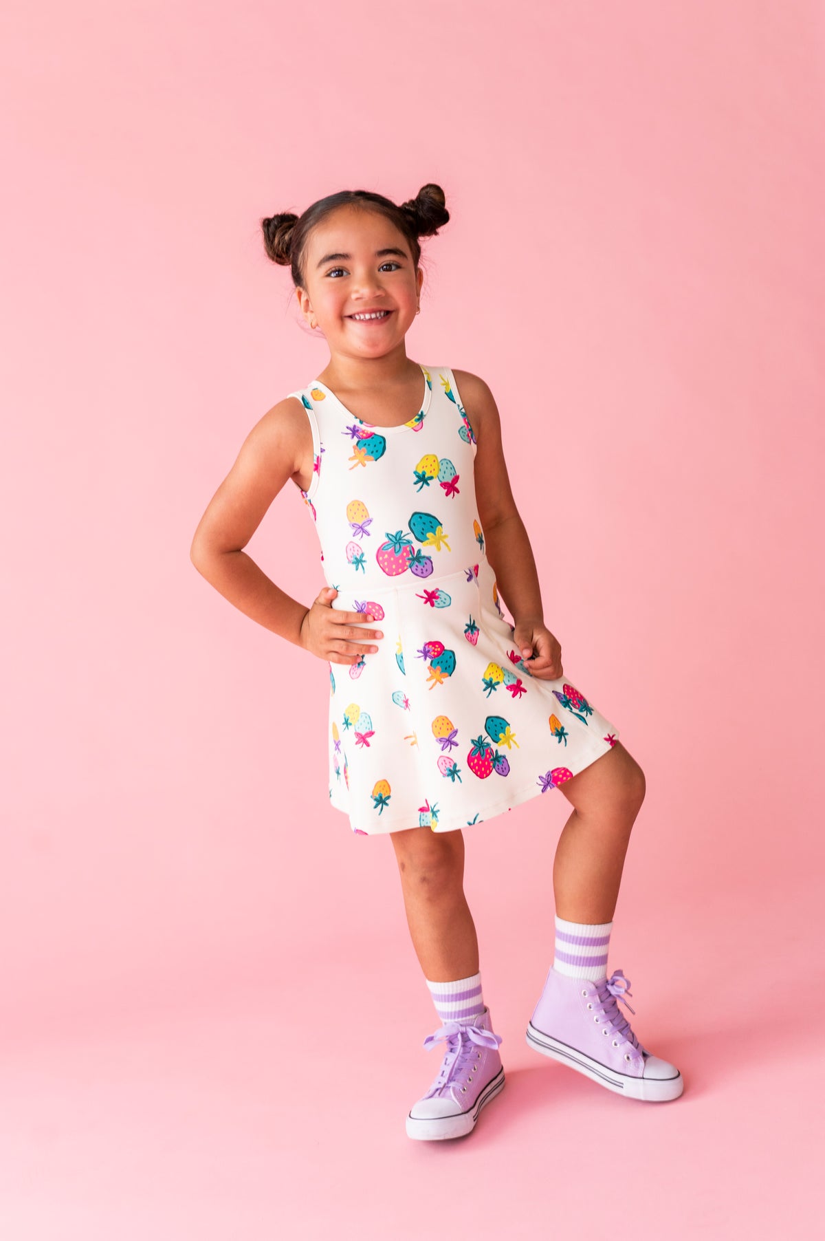 Sugar Berry | Twisty Back Active Dress (with shorts!)