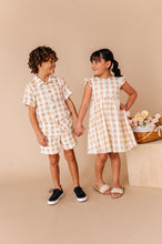 Load image into Gallery viewer, Honey Gingham | TIE-BACK DRESS