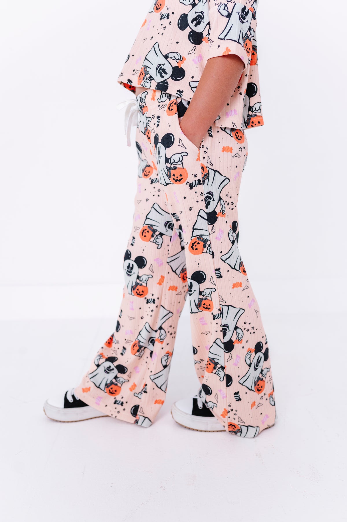Trick-or-Treat Mickey Ghost | RIB PANT SET
