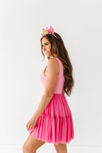 Aurora (ADULT) | Fuchia Mesh DRESS