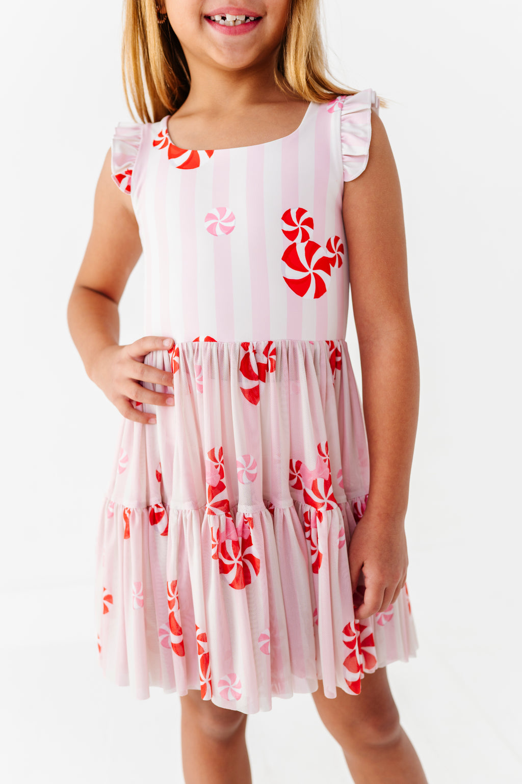 Peppermint Pixie | KIDS Mesh Dress