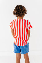 Load image into Gallery viewer, Mickey Pocket (RED Stripes) | KIDS TEE