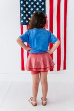 Load image into Gallery viewer, BLUE Patchwork USA | Tie Front Tee
