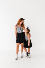 Load image into Gallery viewer, Midnight Stripes | (ADULT) Mesh DRESS