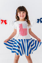 Load image into Gallery viewer, BLUE Spangled Stripes | SKORT