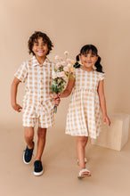 Load image into Gallery viewer, Honey Gingham | TIE-BACK DRESS