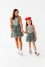 Mickey's Evergreen Check | KIDS Mesh Dress