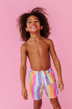 Load image into Gallery viewer, Sherbert Stripes | BOYS SWIM SHORTS