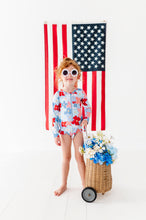 Load image into Gallery viewer, Freedom Floral | ONE-PIECE RASHGUARD